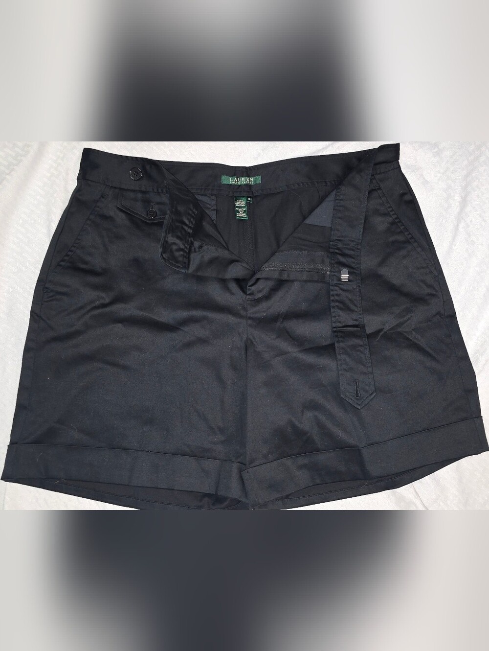 Lauren Ralph Lauren Black Cotton Blend Men's Shorts
